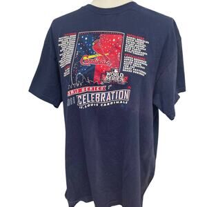 2011 Mens XL St Louis Cardinals Baseball World Series Short Sleeve Crew Neck Tee